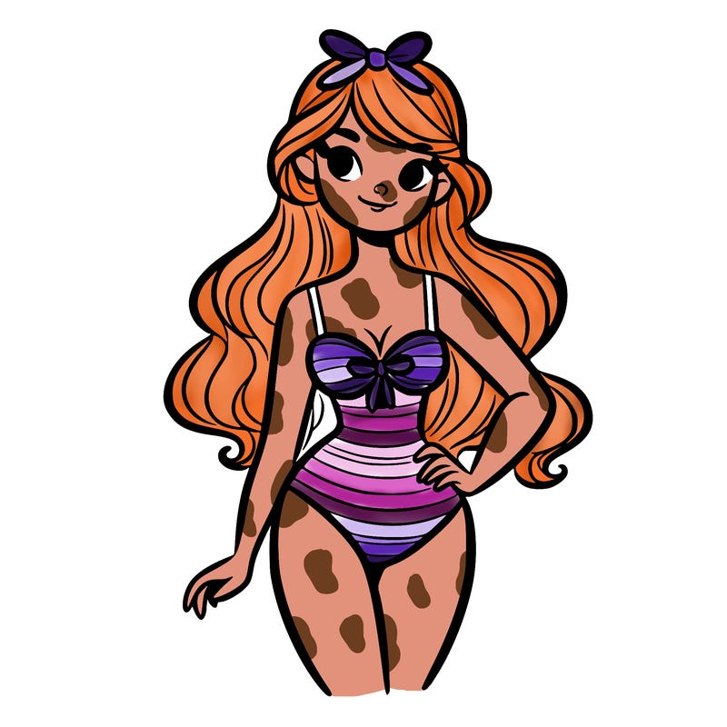 girl in bathing suit