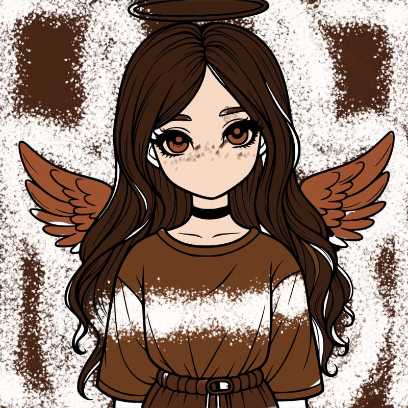 realistic girl with halo