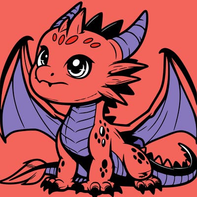 fierce baby night dragon
