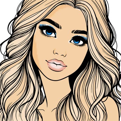 beautiful realistic girl