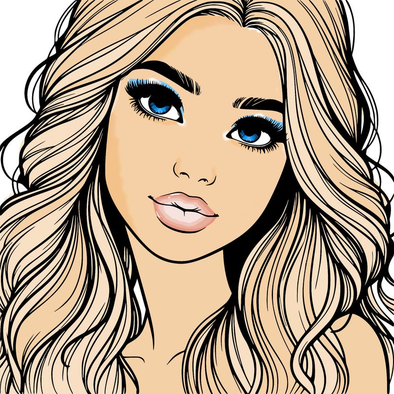 beautiful realistic girl