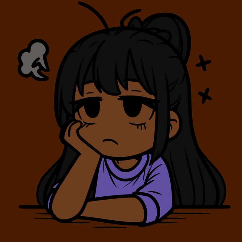 girl bored