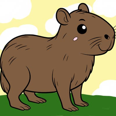 cute capybara
