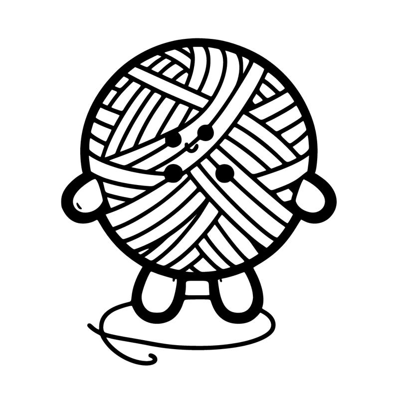 yarn ball shaped as a doll