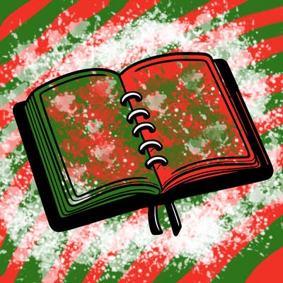 open note book blank