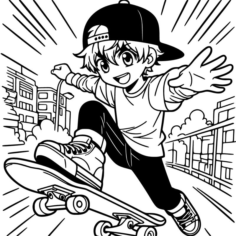 manga skater boy