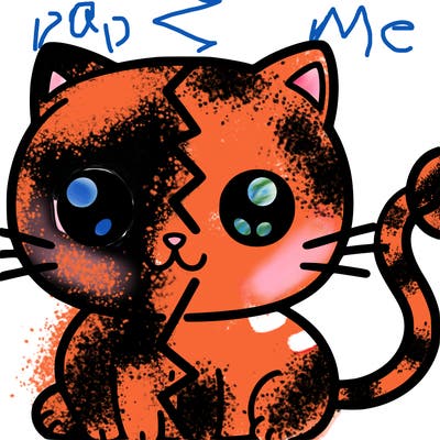 splitted cat