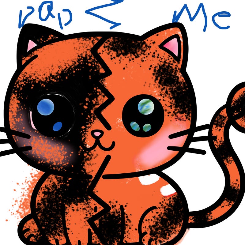 splitted cat