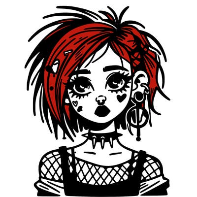alternative grunge girl
