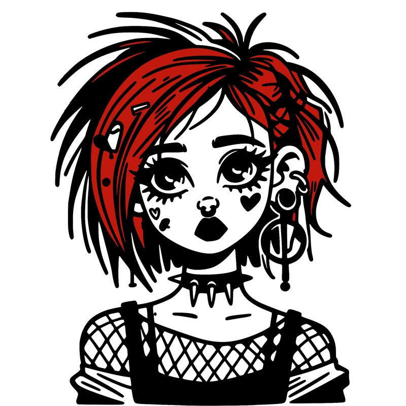 alternative grunge girl