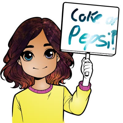 realistic girl holding up a sign