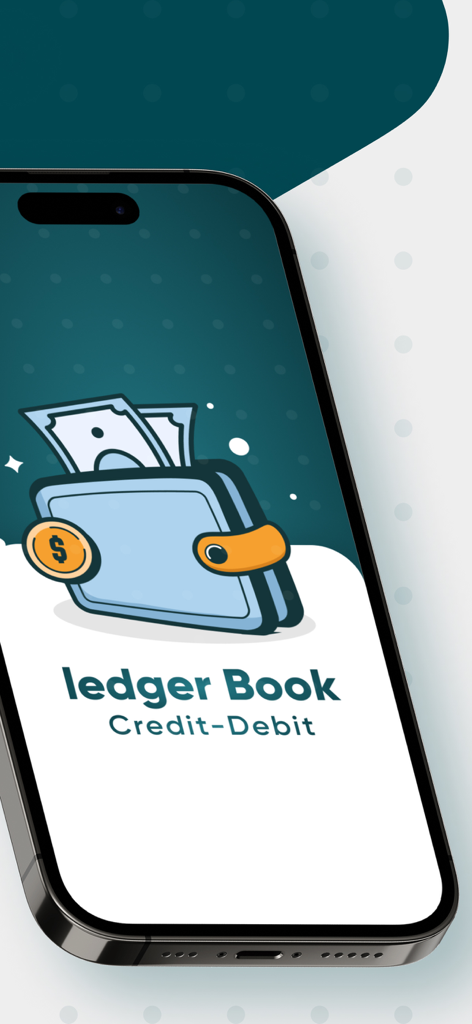 Khatabook - Credit Ledger Book - Khatabook app display showing credit and debit ledger book