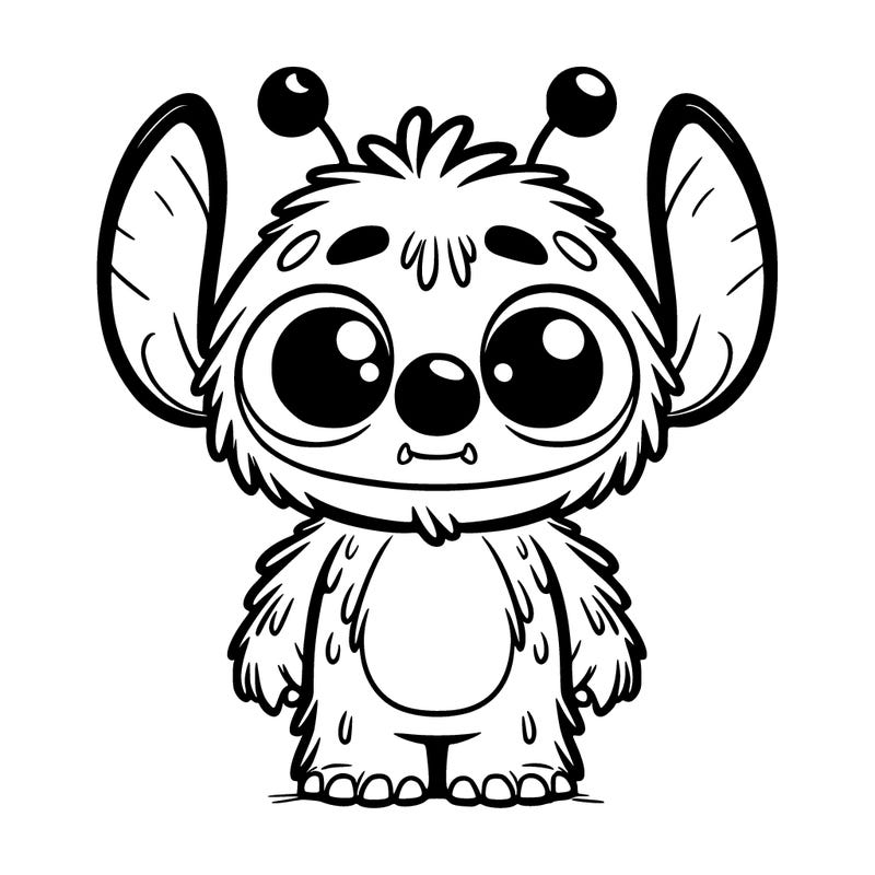 stitch but he is a monster