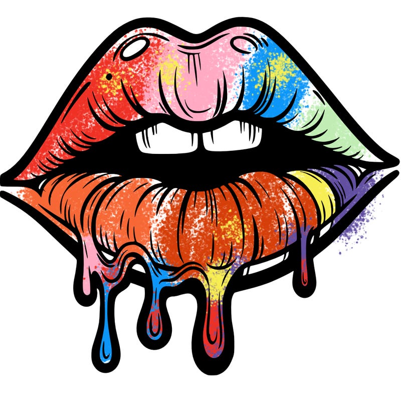 lips that look realistic and drip