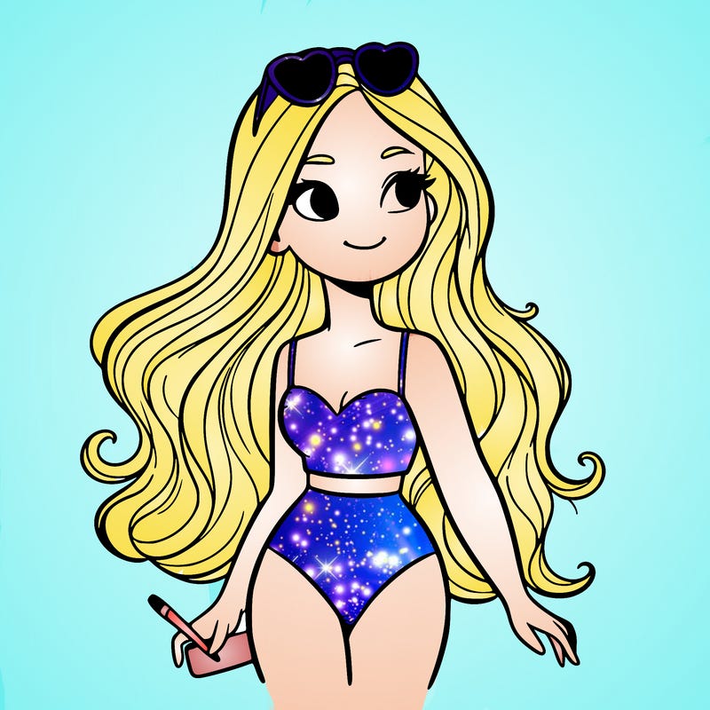 a pretty girl in a swim suit