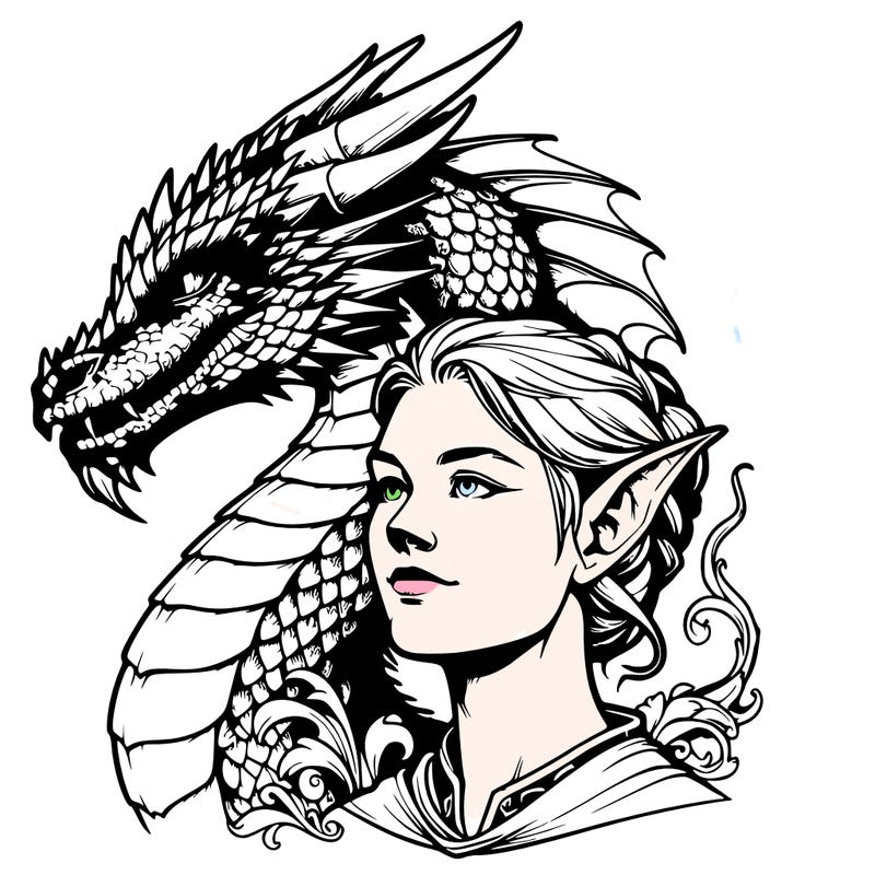 realistic dragon woman