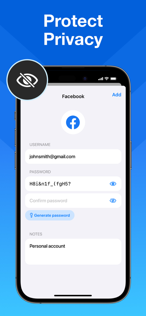 Passwords Air - Lock Manager - Productivity App | MWM
