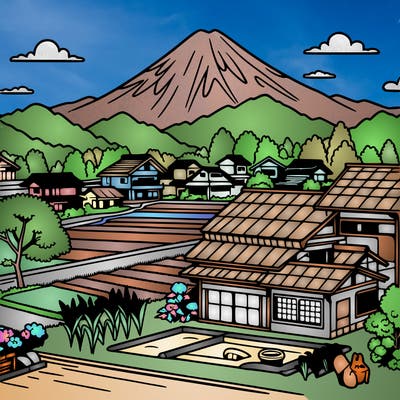 japan countryside landscape