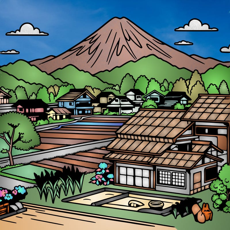 japan countryside landscape