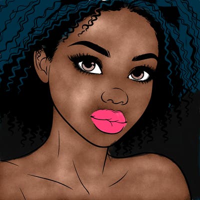 realistic black girl