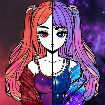 realistic girl split