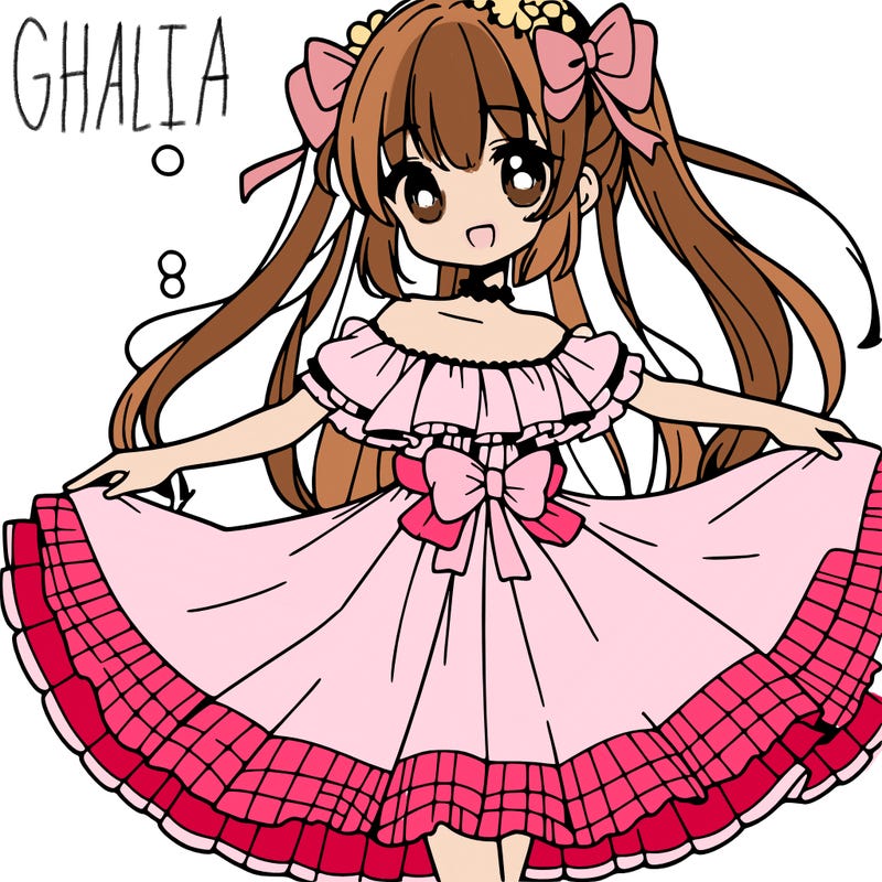 anime girl with dress