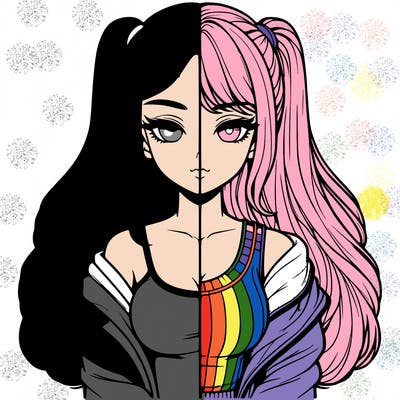 realistic girl split