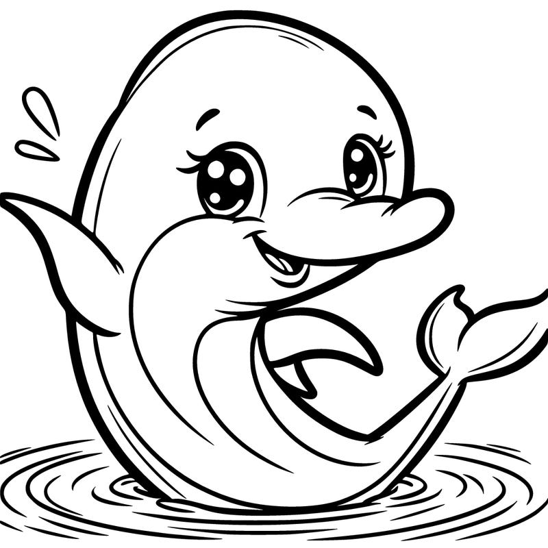 a dolphin smiling and waving