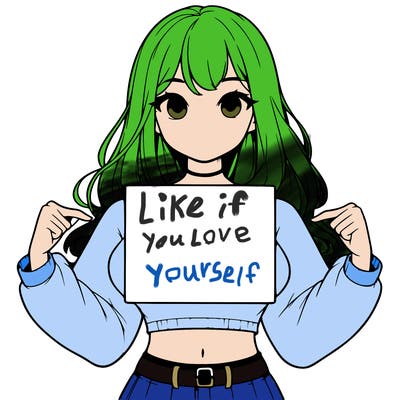 girl holding a blank sign in a long sleeve crop top