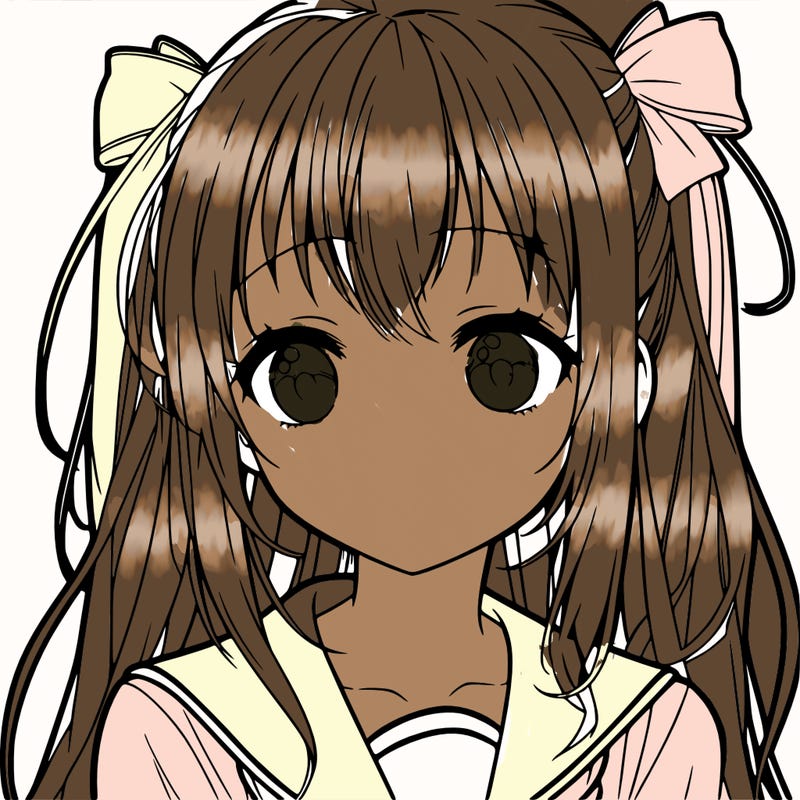 anime girl blank staring