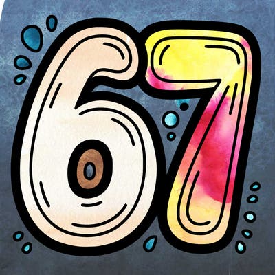 the number 67