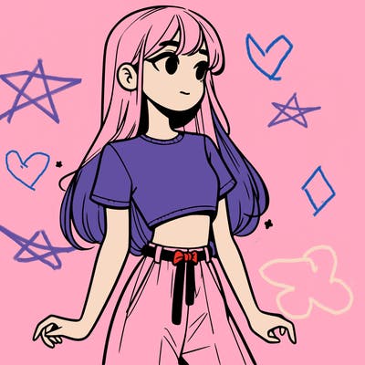 girl in a cute crop top