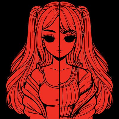 realistic girl split