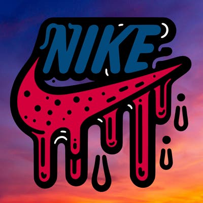 nike driping logo