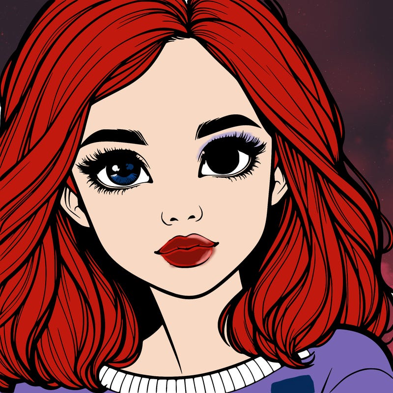 realistic girl whith cute eyes