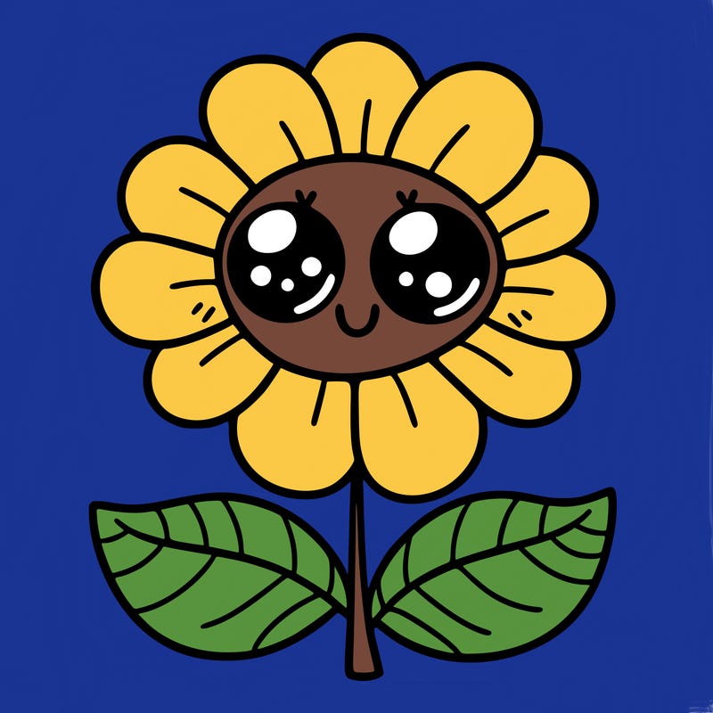 flower with eyes