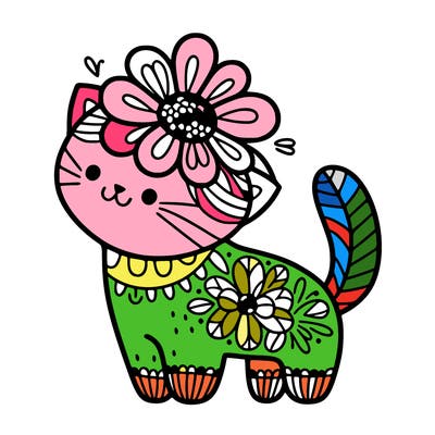 flower cat