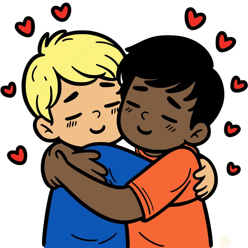 hugging