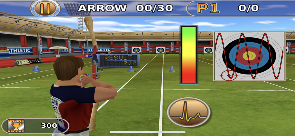 Athletics: Summer Sports Full - Archery event gameplay in Athletics Summer Sports