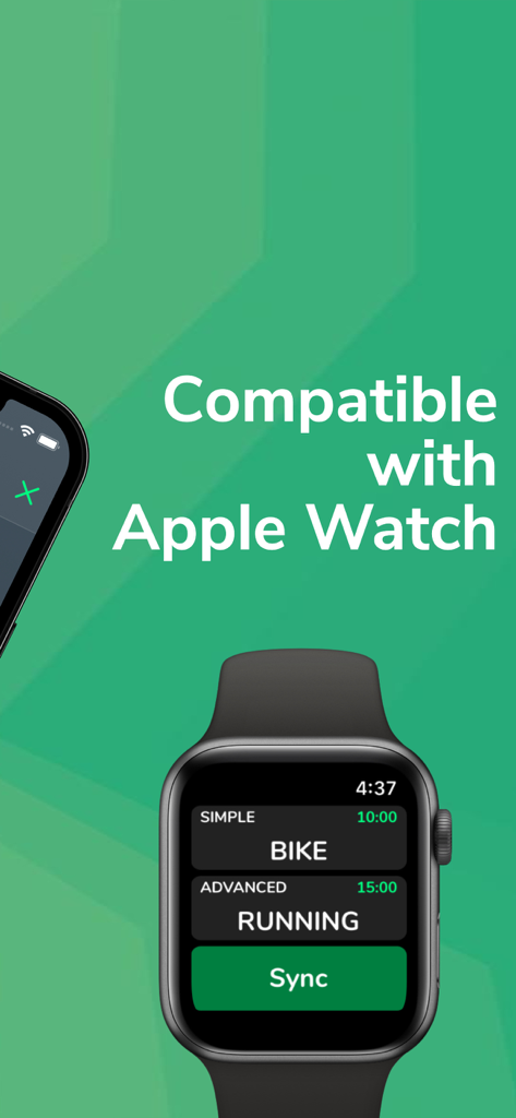 Interval Timer | Cero - Cero interval timer app on Apple Watch with sync button and workout modes