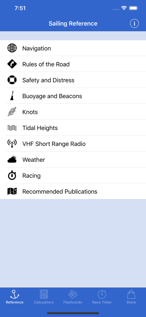 Sailing Reference - Reference App | MWM