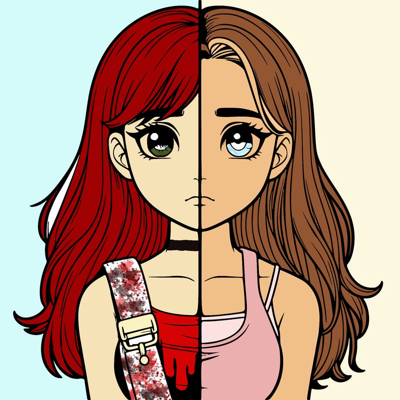 realistic girl split