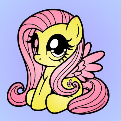 fluttershy muy little pony
