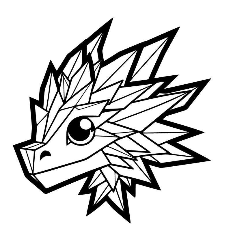 paper dragon head