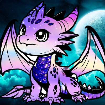 fierce baby night dragon