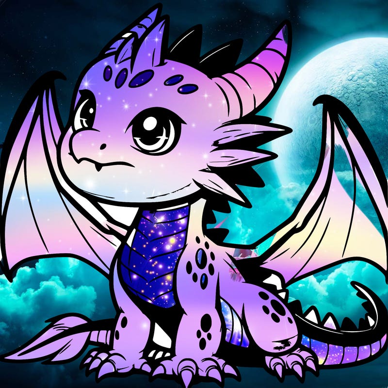 fierce baby night dragon