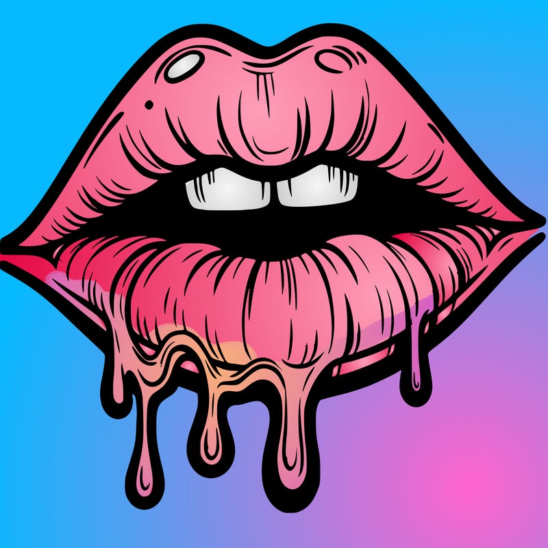 lips that look realistic and drip