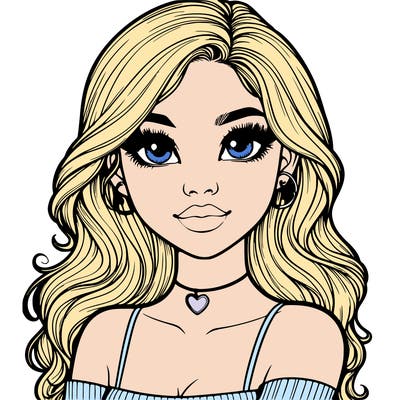 realistic pretty girl