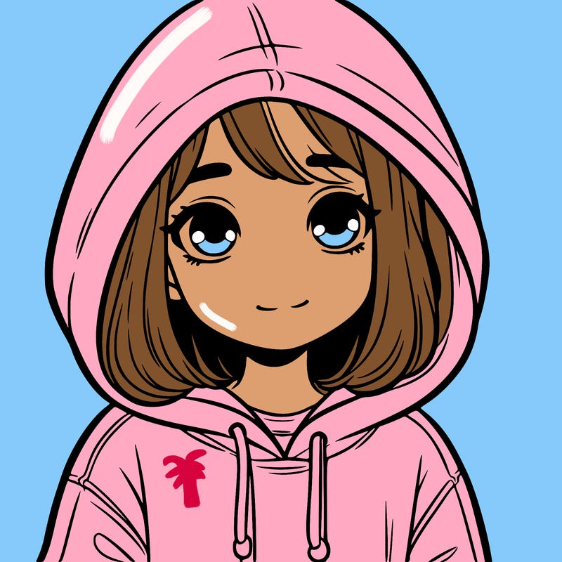 girl in hoodie
