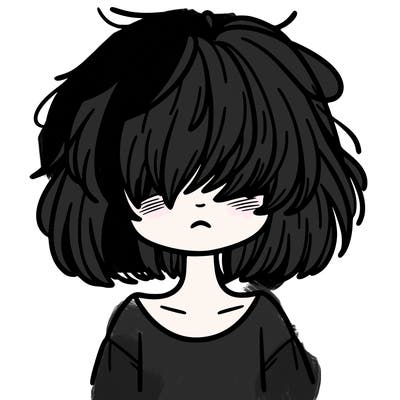 girl with short messy hair covering her eyes